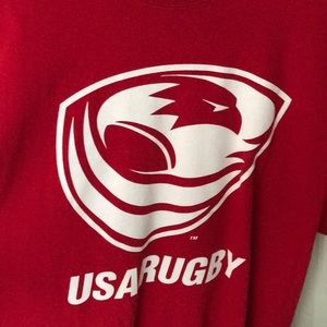 USA Rugby Red Volunteer shirt